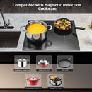 AMZCHEF Induktionskochfeld, Induktionskochplatte 4 Zonen, kochplatten induktion mit 9 Leistungsstufen, Pause,Schieben Touch Control,Pfannenerkennung,Kindersicherung,Überhitzungsschutz,7000W