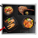 AMZCHEF Glaskeramikkochfeld 4 Zonen 6600W YL-CF6601HS