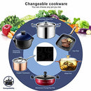 AMZCHEF Glaskeramikkochfeld 4 Zonen 6600W YL-CF6601HS