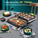 AMZCHEF 3-in-1 Contact Grill, Sandwich Maker/Waffle Iron/180° Double-Sided Optigrill LS-GC02C-H-WP