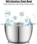 Zerkleinerer Elektrisch, AMZCHEF Multizerkleinerer mit Starker Motor, 1.8L Edelstahlschüssel, 2 Geschwindigkeitsstufen, Bremsfunktion, 300W Edelstahl Zerkleinerer für Fleisch,Babynahrung,Obst,Gemüse